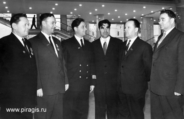 Н. В. Сотников среди камчатских делегатов на XXII съезде КПСС