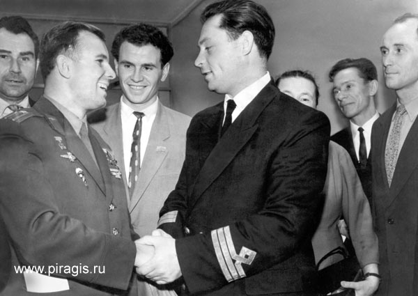 Встреча Н. В. Сотникова с Ю. А. Гагариным. Лето 1961 года
